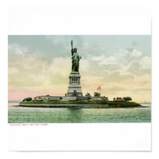 Vintage "Statue of Liberty" Poster. New York