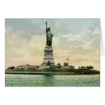 Vintage "Statue of Liberty" Poster. New York. Cards