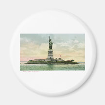 Vintage "Statue of Liberty" Poster. New York. Fridge Magnets
