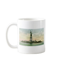 Vintage "Statue of Liberty" Poster. New York. Mugs