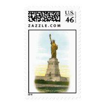 Vintage Statue of Liberty Stamps