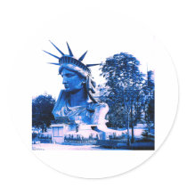 Vintage Statue of Liberty stickers