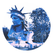 Vintage Statue of Liberty stickers by BlueSunArt Vintage Statue of Liberty stickers