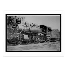 Vintage Steam Engine Locomotive Railroad Postcards
