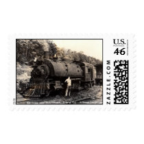 Vintage-Steam Train Postage