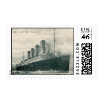 Vintage Steamer SS Lusitania Postage