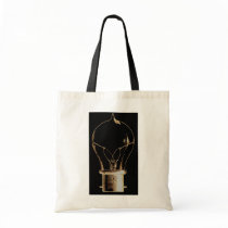 Vintage Steampunk Art Lighted Light bulb Bags