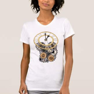 Vintage Steampunk Clock Customizable Shirt
