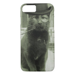 Vintage Steampunk LOL Funny Cat iPhone Case