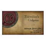 Vintage Steampunk Monogram Claret Z Business Card