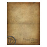 Vintage Steampunk Monogram F Customized Letterhead