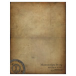 Vintage Steampunk Monogram X Customized Letterhead