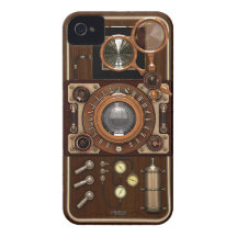 Vintage Steampunk TLR Camera iPhone 4 Case-Mate Cases