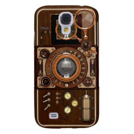 Vintage Steampunk TLR Camera Galaxy S4 Cases