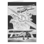 Vintage Stearman Biplane - Old Biwing Airplane cards