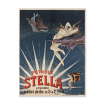 Vintage Stella gasoline advertisment Postcards