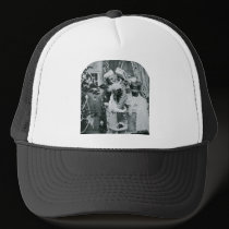 Vintage Stereoview - Christmas Delivery hats