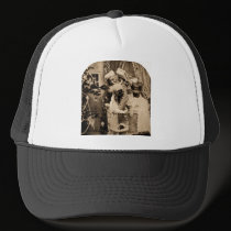 Vintage Stereoview - Christmas Delivery hats