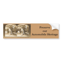 Vintage Stereoview - Our Automobile Heritage bumper stickers