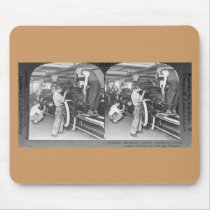 Vintage Stereoview - Our Automobile Heritage mousepads by scenesfromthepast Vintage Stereoview - Our Automobile Heritage mousepads