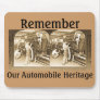 Vintage Stereoview - Our Automobile Heritage Mouse Pad