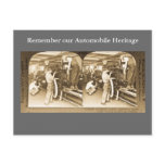 Vintage Stereoview - Our Automobile Heritage Post Card
