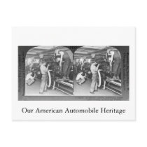 Vintage Stereoview - Our Automobile Heritage postcards by scenesfromthepast Vintage Stereoview - Our Automobile Heritage postcards