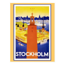 Vintage Stockholm Sweden Post Cards
