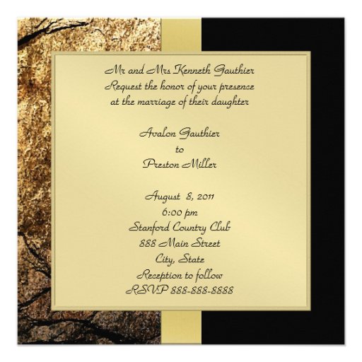 Vintage Stone Monogram Formal Wedding Invitation