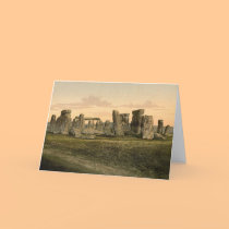 Vintage Stonehenge Note Card by HDKingsbury Vintage Stonehenge Note Card