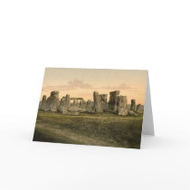 Vintage Stonehenge Note Card by HDKingsbury Vintage Stonehenge Note Card