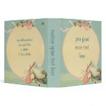 Vintage Stork with Baby Binder