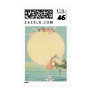 Vintage Stork with Baby Postage