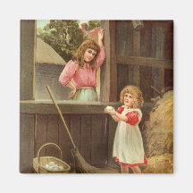 Vintage Storybook Picture Magnet