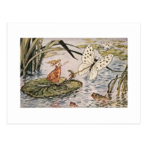 Vintage Storybook Thumbelina postcards