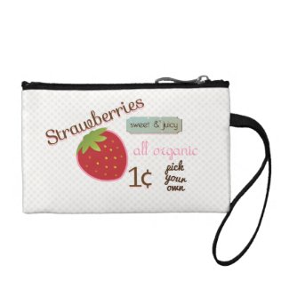 Vintage Strawberry Coin Wallet