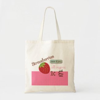 Vintage Strawberry Eco Bag zazzle_bag