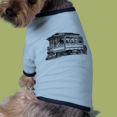 Vintage streetcar doggie tee shirt Zazzle_petshirt