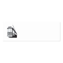 Vintage Streetcar Tram Train Business Card Templates