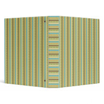 Vintage Stripes Abstract Binder