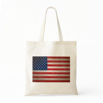 Vintage Style American Flag Patriotic Design Bag