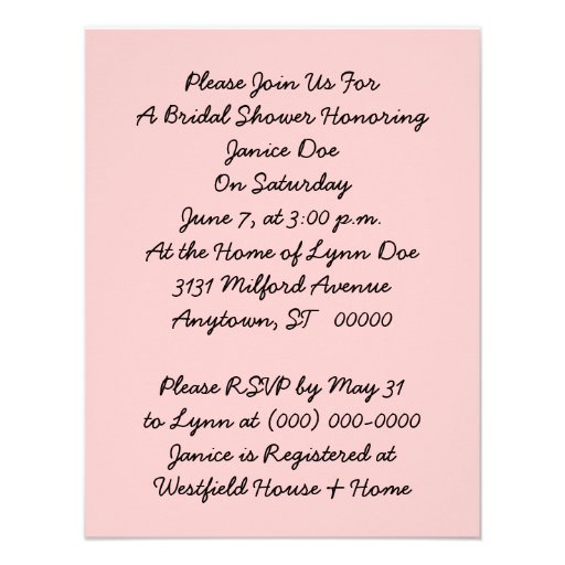 Vintage Style Bridal Shower Invitation Announce
