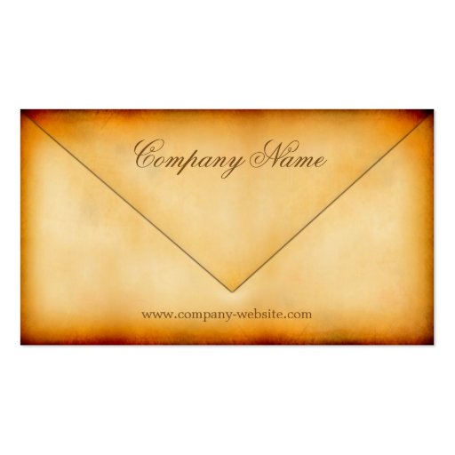 Vintage Style Business Card (front side)