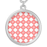 Vintage Style Classic Damask Pattern Print : Red Custom Jewelry