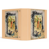 Vintage Style Couple in Carriage Binder by lapapeteriedeParis Vintage Style Couple in Carriage Binder