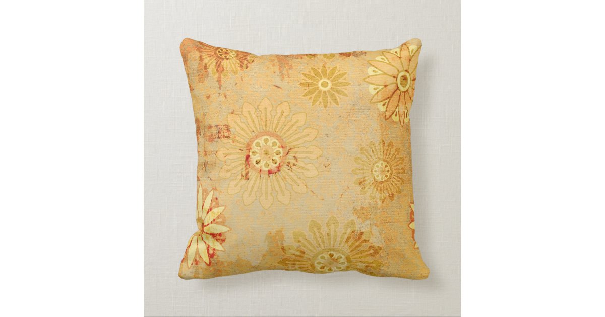 Vintage Style Daisy Throw Pillow Zazzle