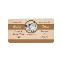 Vintage Style Egg Carton Label