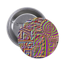 VINTAGE Style Engraved Healing Art Pinback Buttons