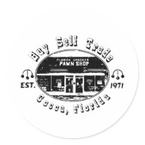 Vintage Style Florida Cracker Pawn Shop stickers