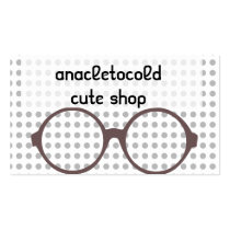 vintage style glasses business cards